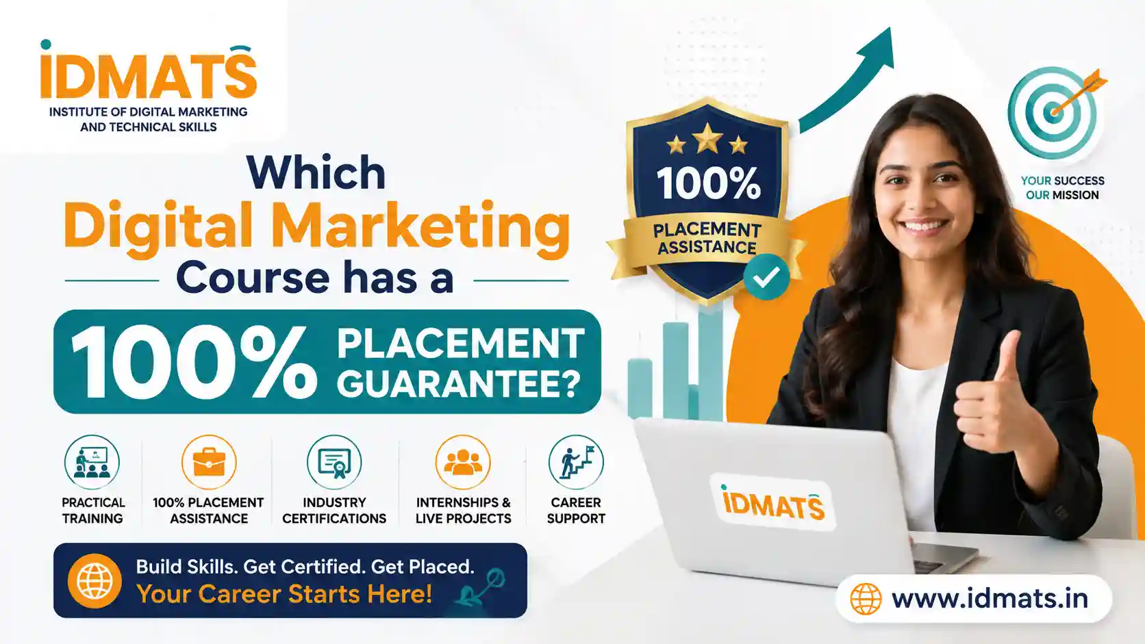 Which Digital Marketing Course has a 100% Placement Guarantee?