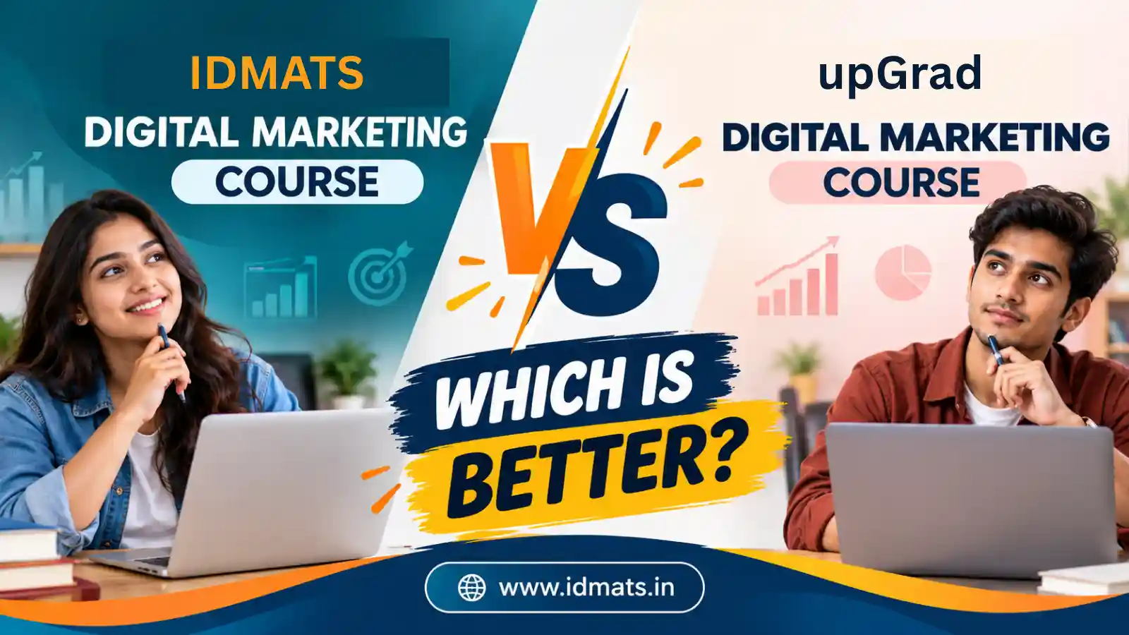 IDMATS Digital Marketing Course vs upGrad Digital Marketing: Which Is Better?