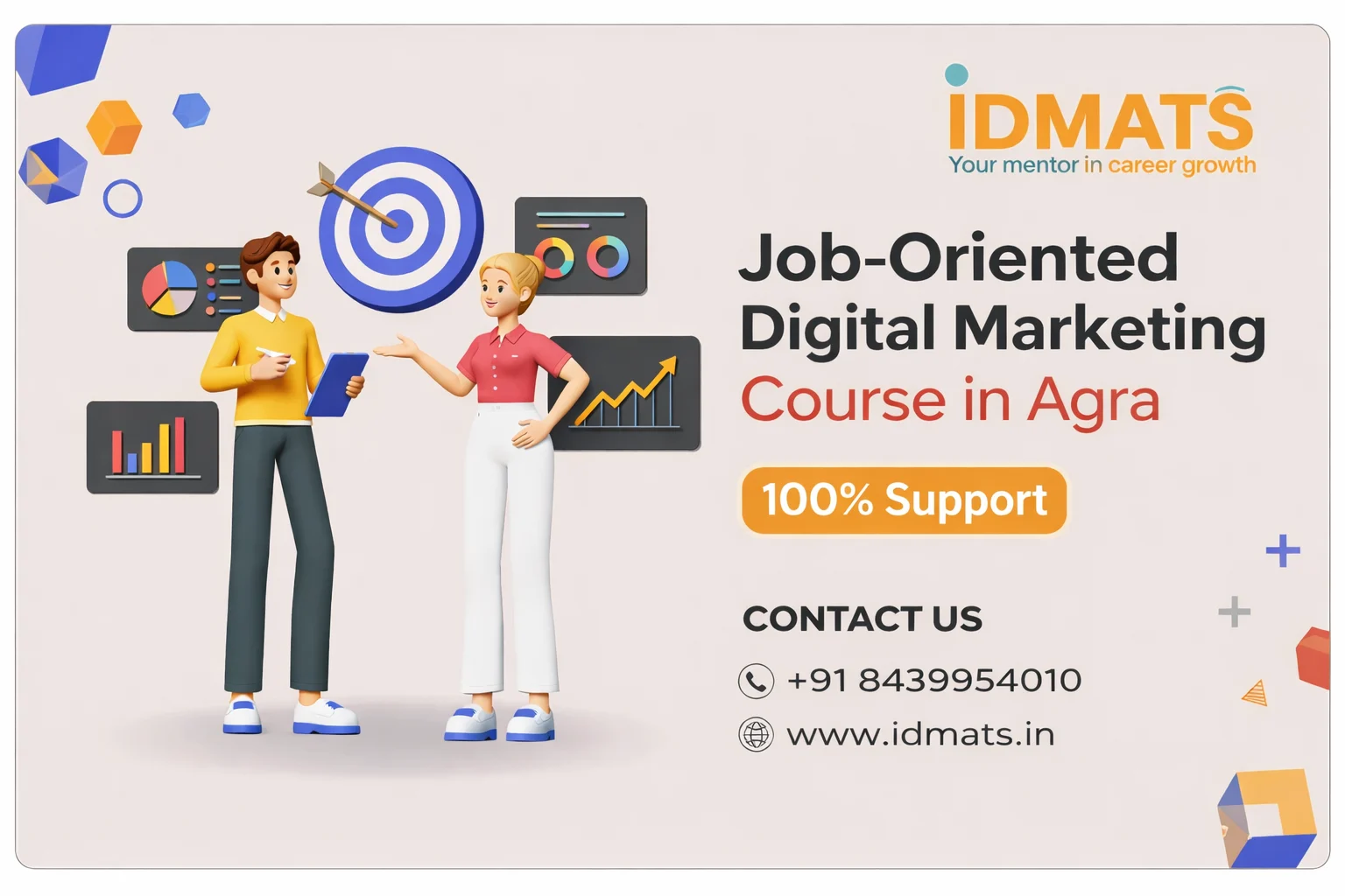 Job-Oriented Digital Marketing Course in Agra With 100% Support